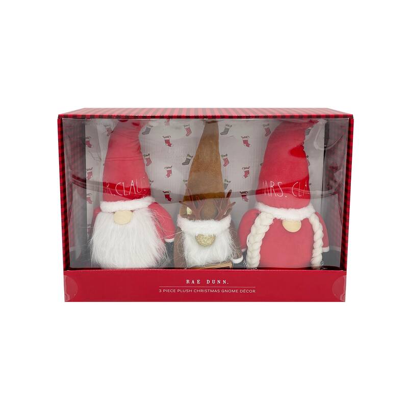 Rae Dunn CHRISTMAS Themed Gnomes - SET OF 3