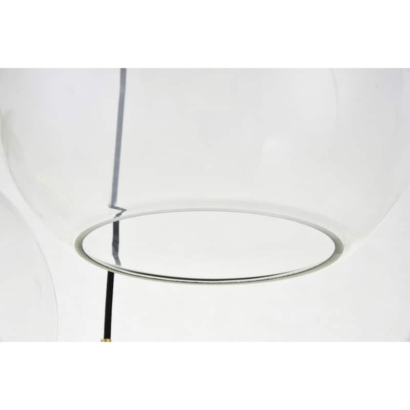 Clear Glass 3-light Pendant