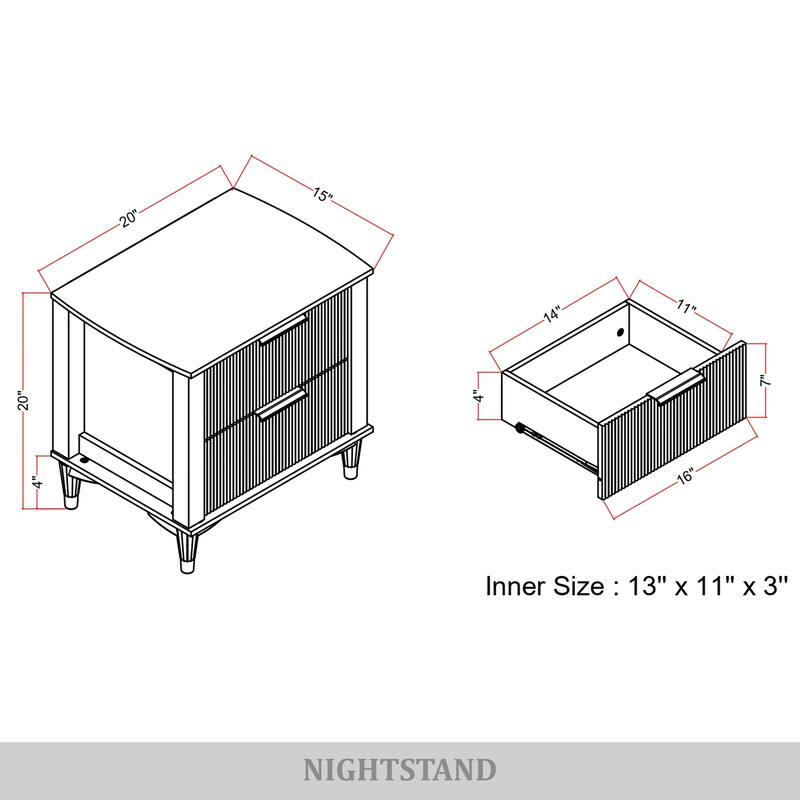 CraftPorch Luxury Nightstand
