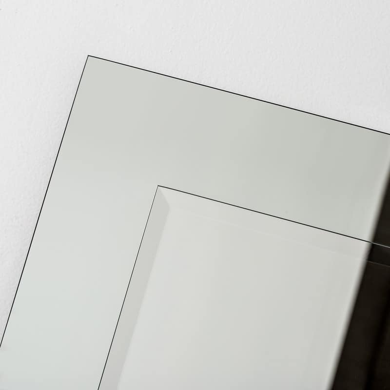 Prague Large Frameless 30 in. x 30 in. Square Modern Wall Mirror - 30 x 30 x .5