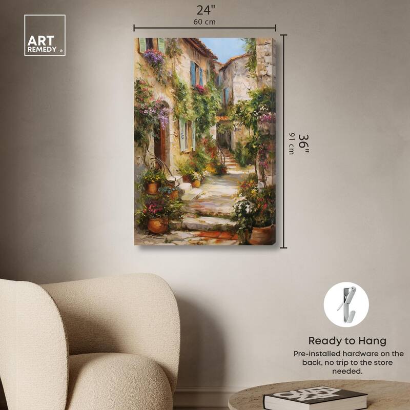 Mediterranean Charm II Canvas by Art Remedy, Gallery Wrapped