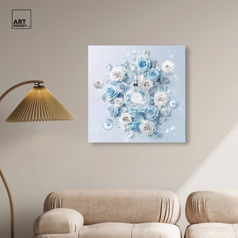 Sparkling Floral Perfume II Canvas by Art Remedy, Gallery Wrapped