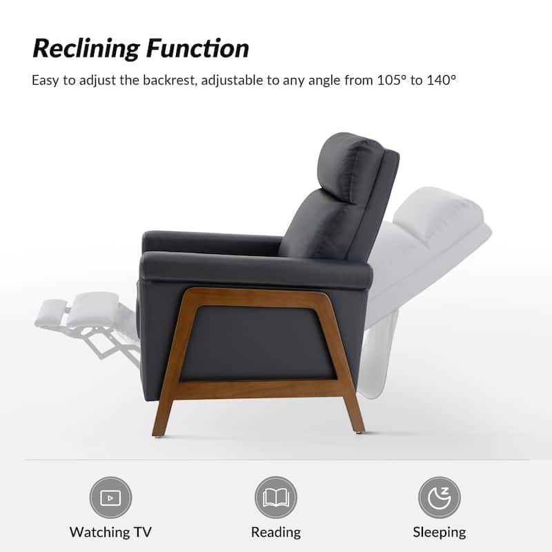 Jaime Modern Genuine Leather Power Recliner Built in USB Ports Set of 2 by HULALA HOME
