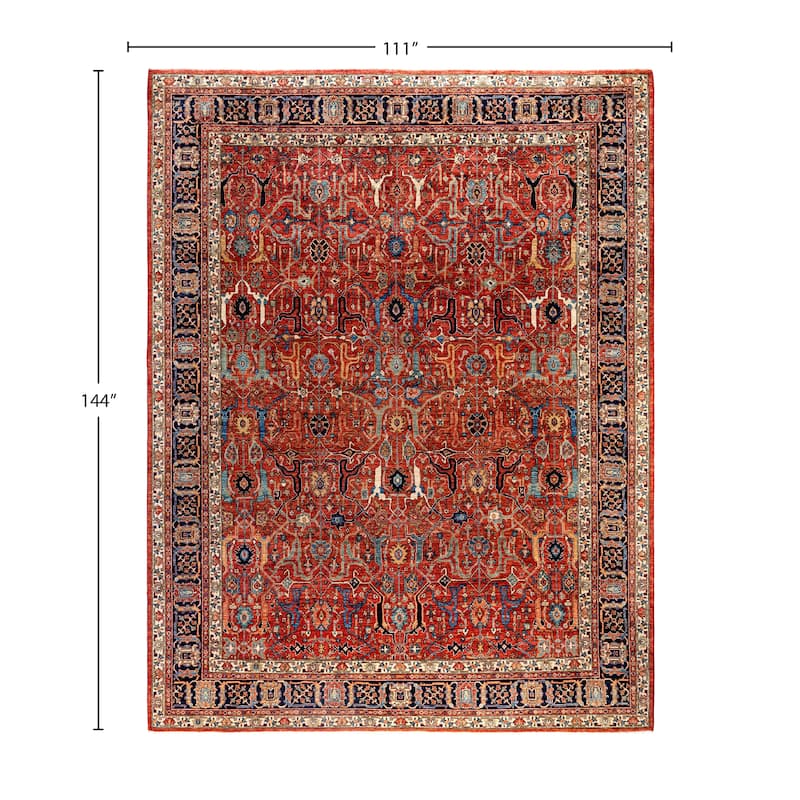 Serapi One-of-a-Kind Hand-Knotted Area Rug - Red - 9' 3" x 12' 0"