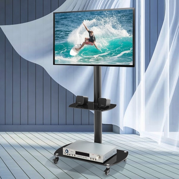 Tv stand on wheels 65 hot sale inch