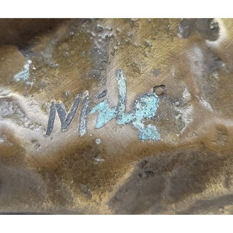 Hand Made Original Milo Chinese Boy Bronze Sculpture Lost Wax Art