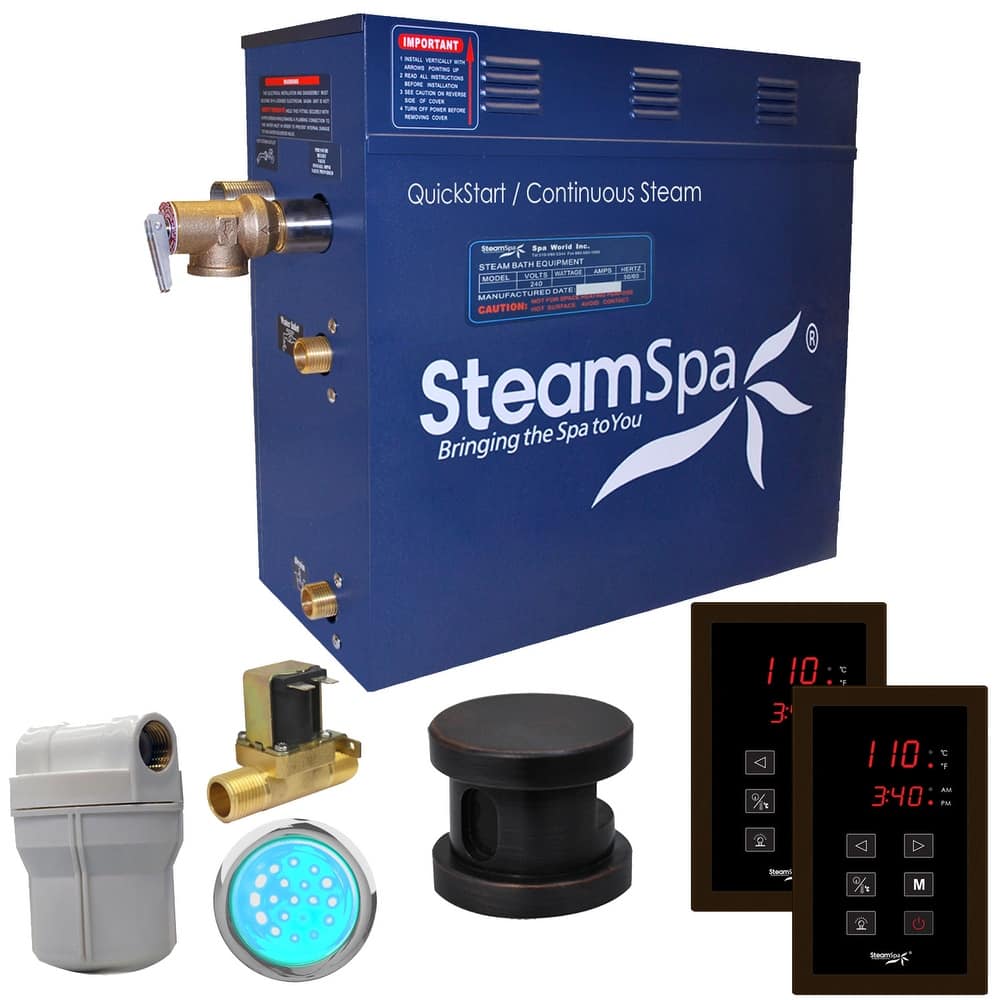 SteamSpa Royal 7.5 KW QuickStart Acu-Steam Bath Generator Package with