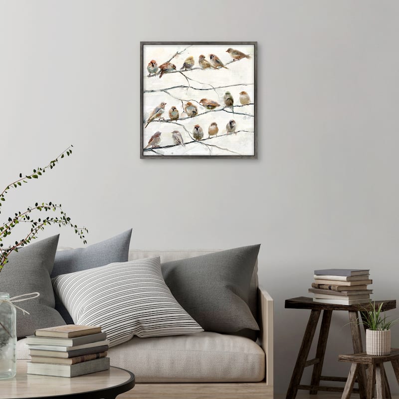 Birds of a Feather by Studio Arts Framed Canvas Art Print