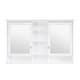 preview thumbnail 92 of 95, Modern Surface Mount Solid Wood Framed Medicine Cabinet With Mirror and Shelves
