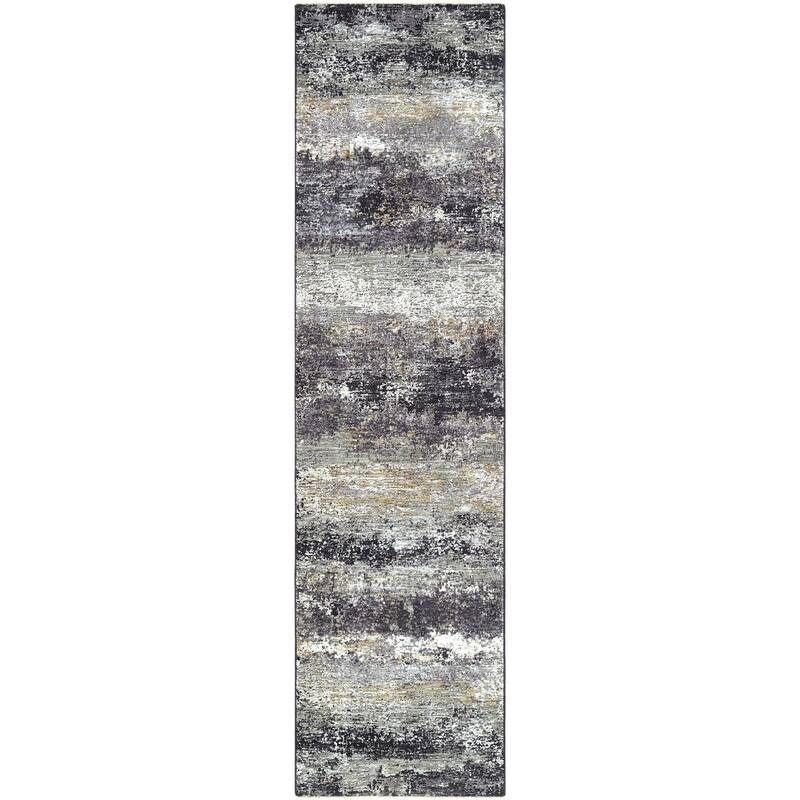 Livabliss Gakko Rustic Area Rug - Medium Gray - 2'7" x 10'