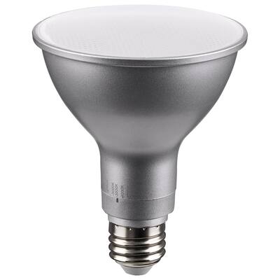 11W PAR30LN LED Medium Base Silver Finish CCT Selectable 120V 40 Degree Beam Angle