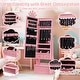 preview thumbnail 3 of 14, GIMMYFIVE Kids Jewelry Armoire, Child Jewelry Cabinet with Led Light