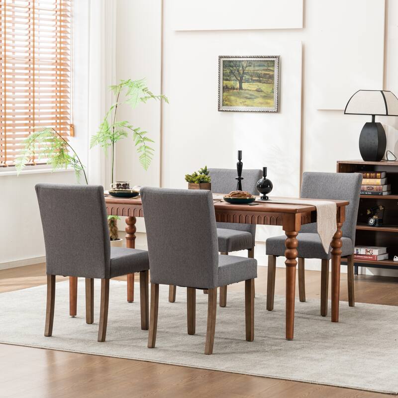 Upholstered Dining Chairs Set of 4, Armless Kitchen Chairs