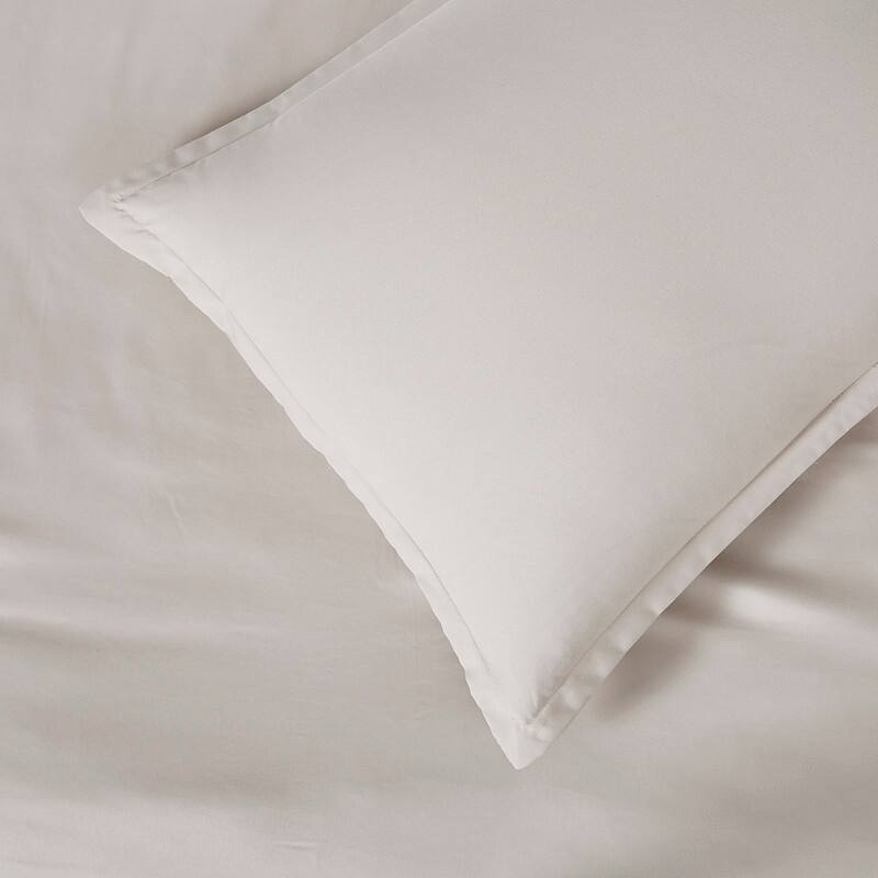 Microfiber sheet set - One fiited sheet, one flat sheet, pillow case(s) - Twin - Taupe