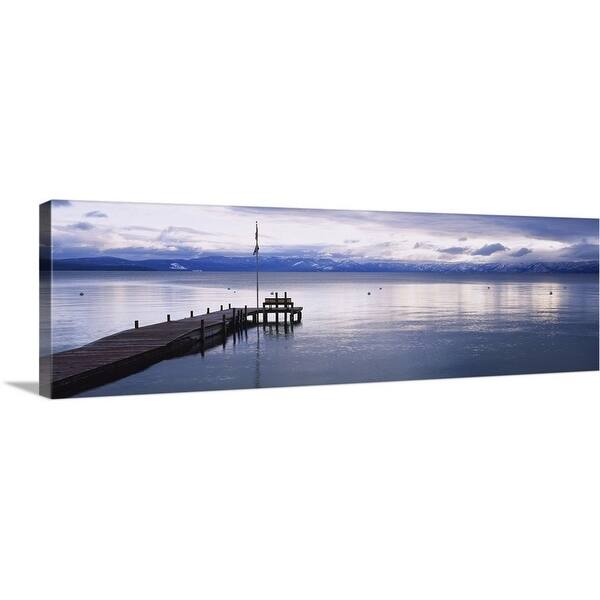 Shop Pier On The Water Lake Tahoe California Canvas Wall Art Overstock 16873222