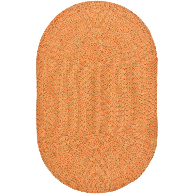 SAFAVIEH, Handmade Braided Kunka Country Cotton Rug - 5' x 8' Oval - Multi