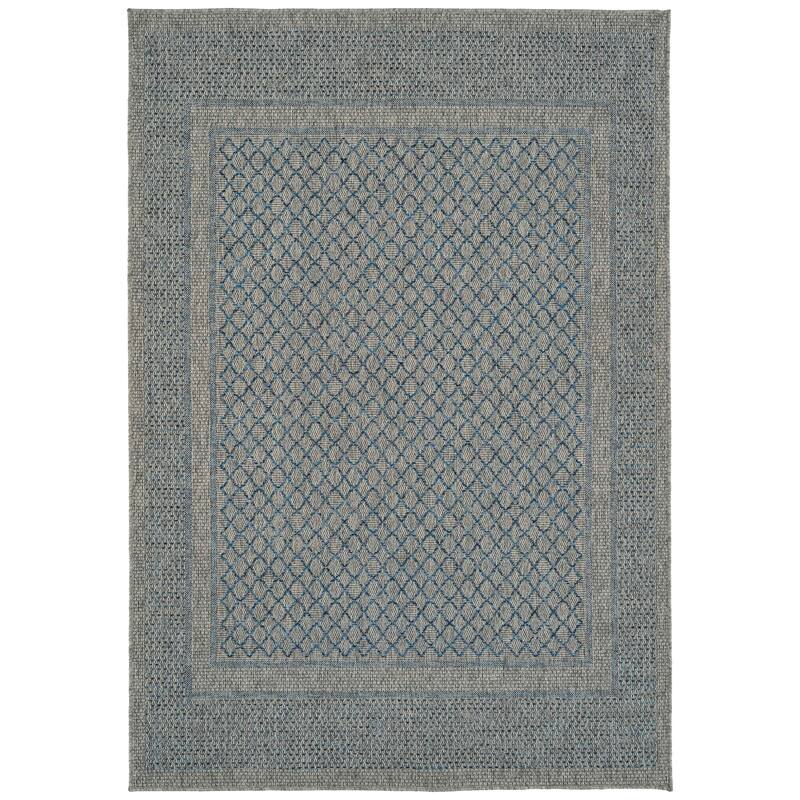 Modern Transitional Geometric Southwestern Textured High-Low Cut & Loop Runner - 2x 6