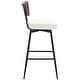 preview thumbnail 36 of 136, 26"/29" Faux Leather Swivel Counter/Bar Stools Set of 2/3
