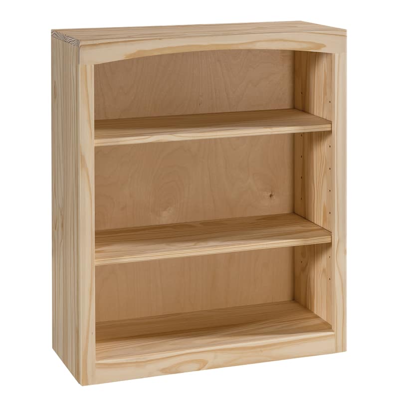 Arch+Haven Unfinished Solid Pine Bookcase