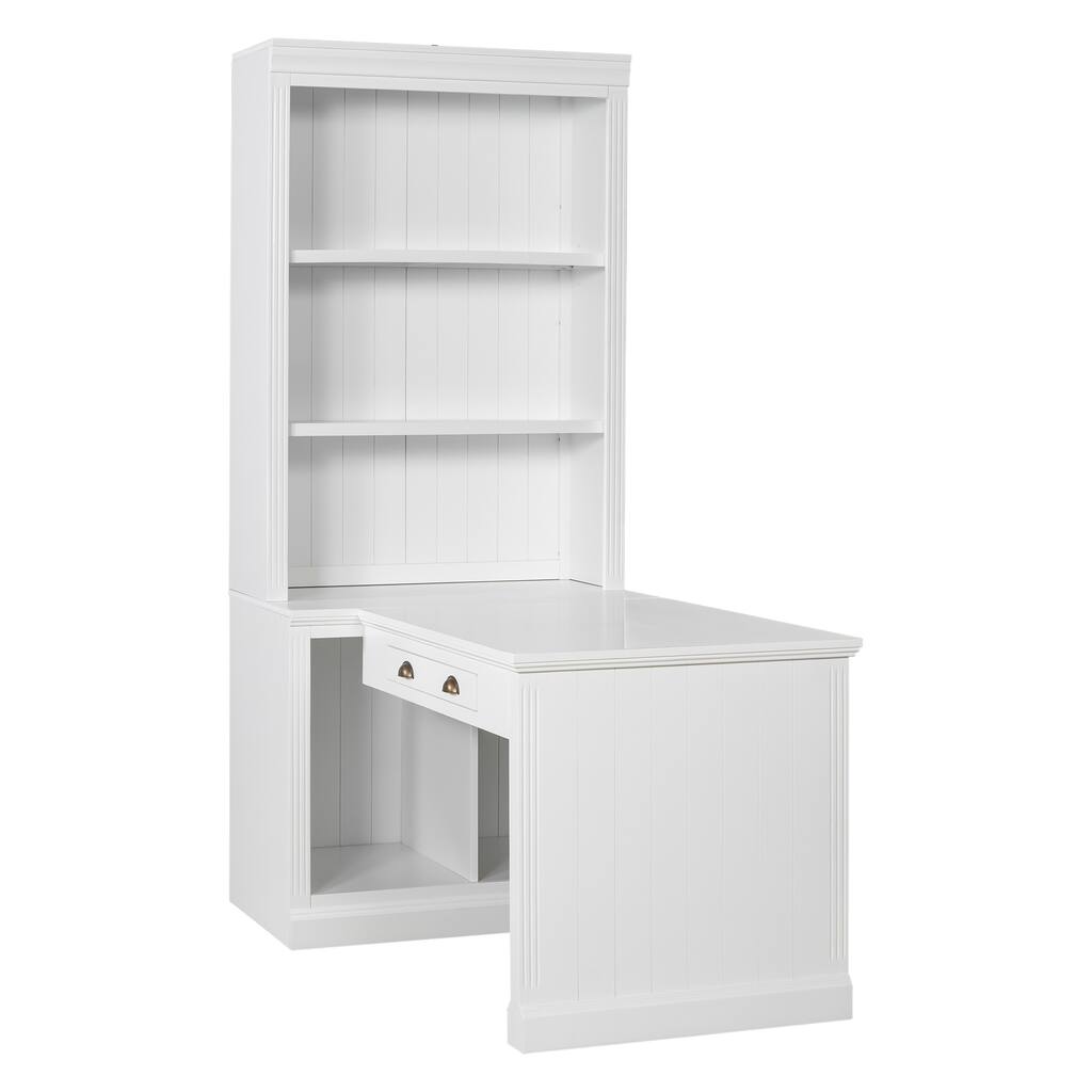 83.4"Tall Bookshelf with Writing Desk