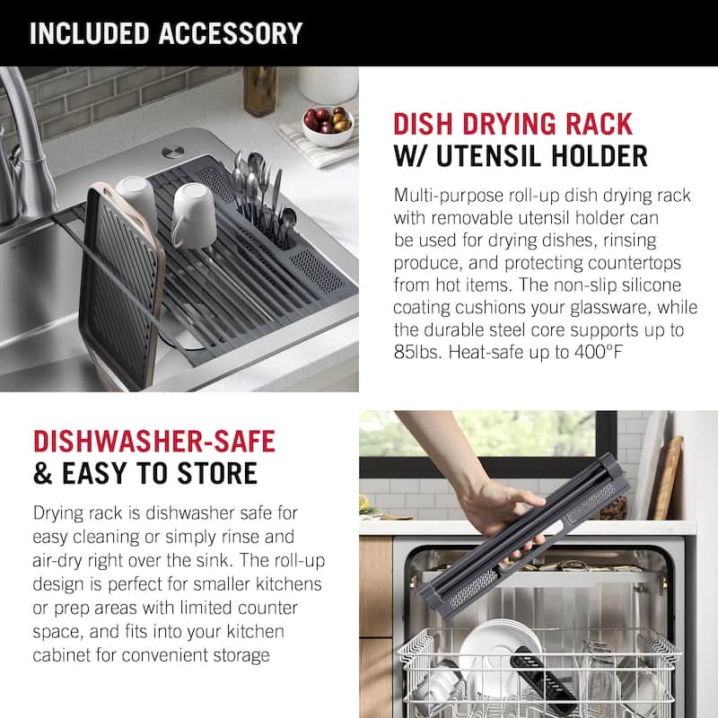 Delta 95A9032-T33D Lorelai 33” Workstation Kitchen Sink Top Mount