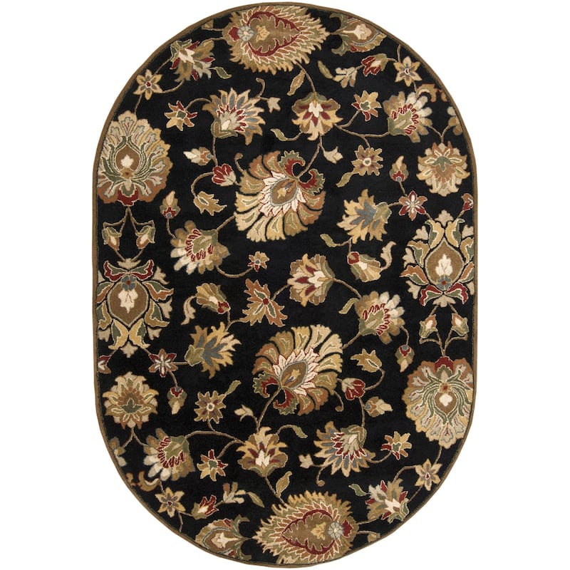Livabliss Caesar Handmade Floral Wool Area Rug