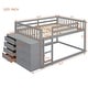 preview thumbnail 28 of 35, Wood Bunk Bed with 4 Drawers and 3 Shelves