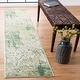preview thumbnail 4 of 24, SAFAVIEH Madison Serbana Modern Abstract Rug 2' x 8' Runner - Green/Ivory