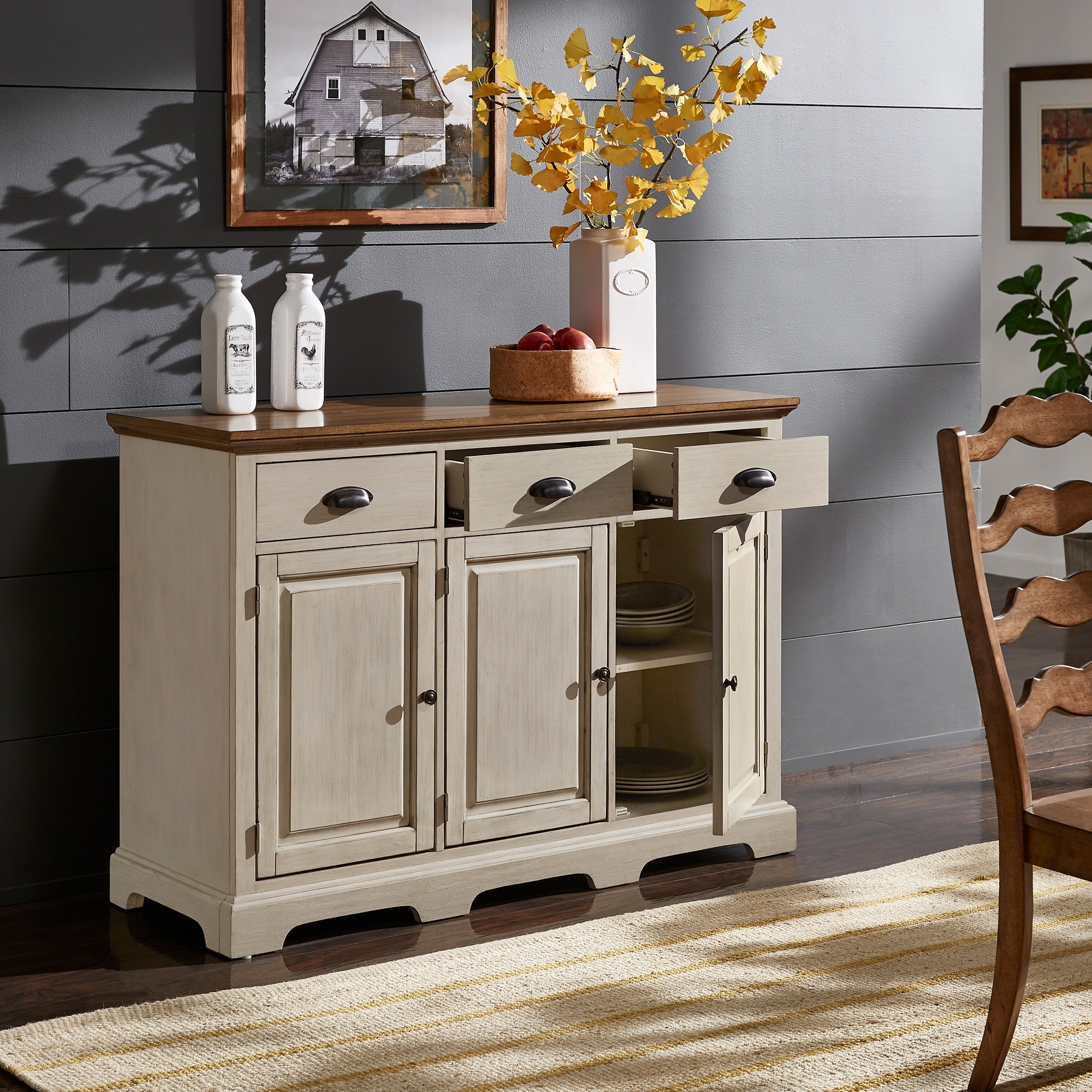 Eleanor Wood Cabinet Buffet Server by iNSPIRE Q Classic