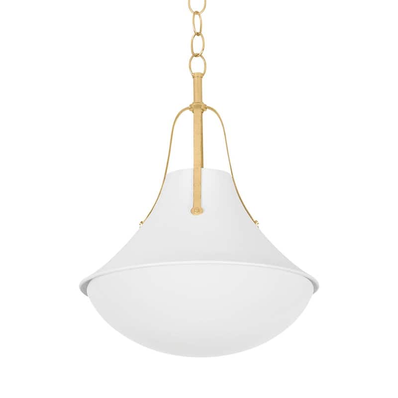 Hudson Valley Lighting 4520 Coventry 20" Wide Pendant - Vintage Gold Leaf / White Plaster
