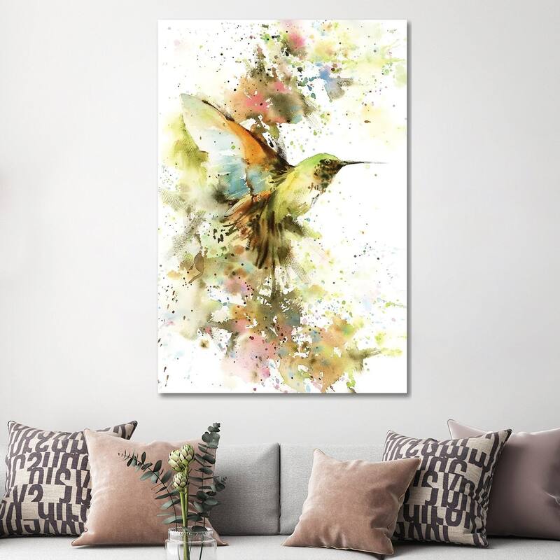 iCanvas "Hummingbird In Summer Colors" by Sophie Rodionov Canvas Print