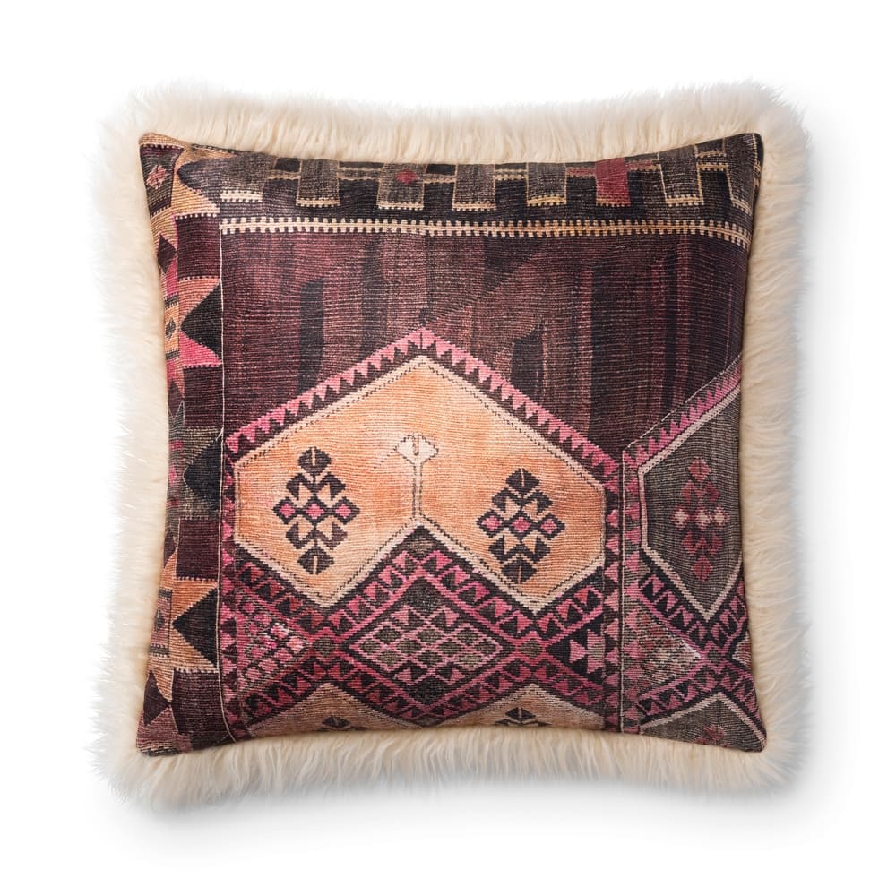 Alexander Home Ambella Tribal Faux Fur Pillow