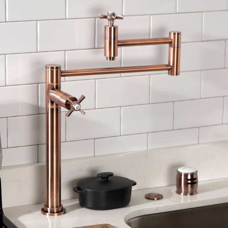 Millennium Two-Handle 1-Hole Deck Mount Pot Filler Faucet