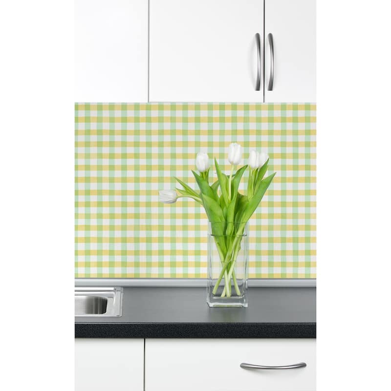 NextWall Spring Plaid Peel and Stick Wallpaper