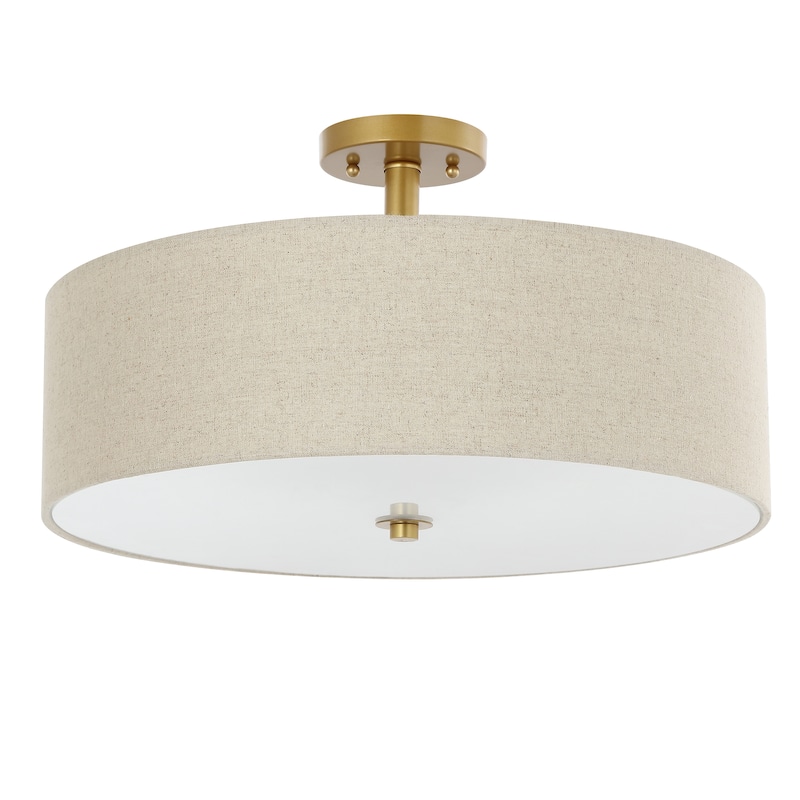 SAFAVIEH Lighting Carole Flush Mount - 20" W x 20" D x 12" H - 20Wx20Dx12H