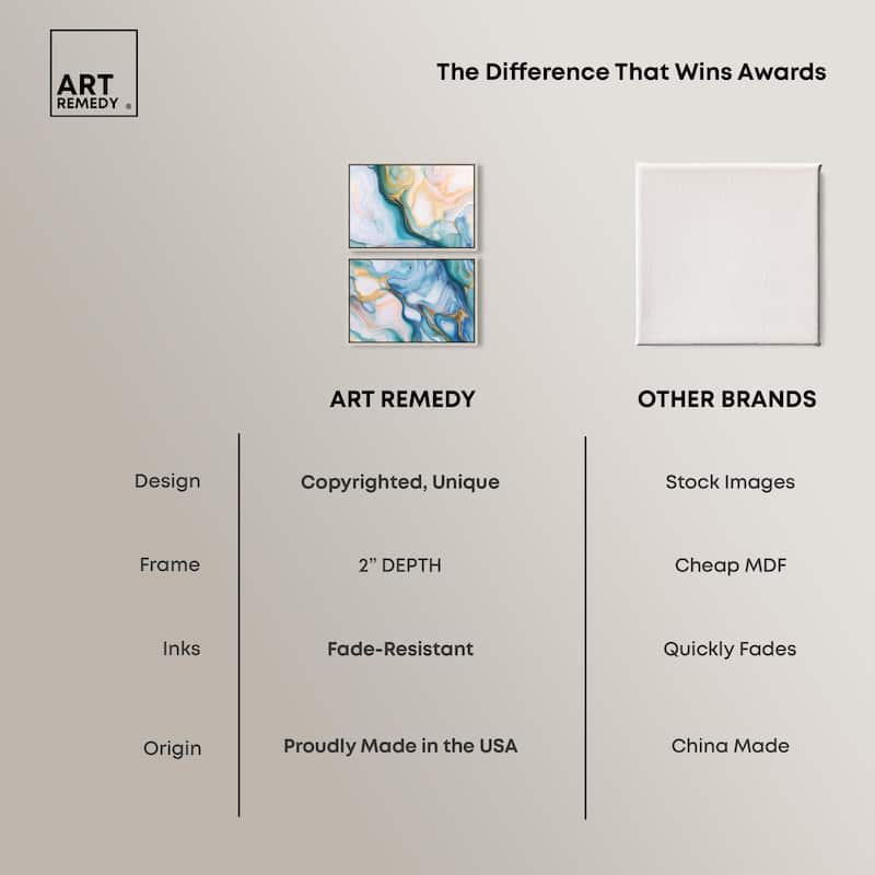 Visions Pastel I Canvas Set of 2 by Art Remedy