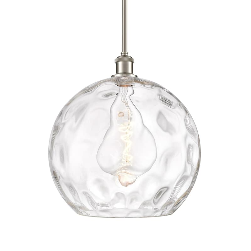 Innovations Lighting 516-1S-15-14 Athens Pendant Athens 14" Wide - Brushed Satin Nickel / Clear Water Glass