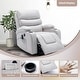 preview thumbnail 27 of 52, EROMMY Oversized Power Lift Recliner with Massage & Heat – PU Leather Chair with Pockets, Cup Holders & USB Port