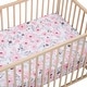 preview thumbnail 6 of 7, Bedtime Originals Floral Pink/Gray 2-Pack Fitted Crib/Toddler Sheet Set- Flower - Crib