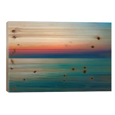 Quiet Waters I Print On Wood by John Rehner - Multi-Color