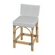 preview thumbnail 9 of 26, Serienna Rectangular Rattan Low Back 24.5"Counter Stool