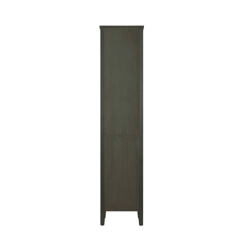Laura 16-28 Inch Bath Storage Glass Cabinet