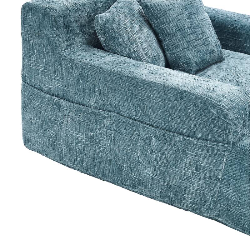 Lazy Sofa Chaise longue Armchair with three pillows and armrestsSleeping Sofa Bed Living RoomBedroomBedroomStudy Chair Bed