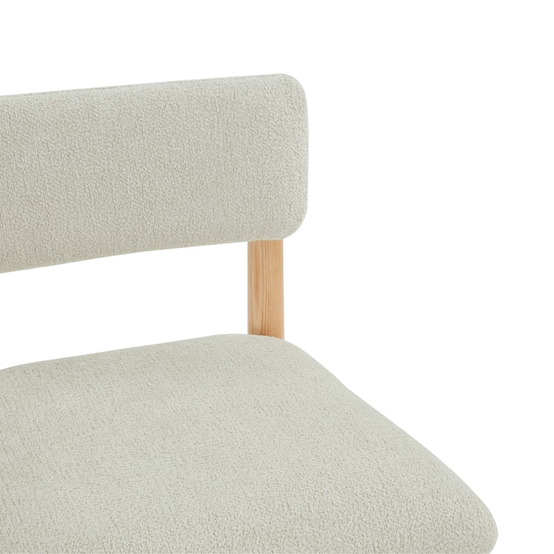 SAFAVIEH Couture Wrenley Boucle 26-inch Counter Stool - 19"W x 19"D x 37"H