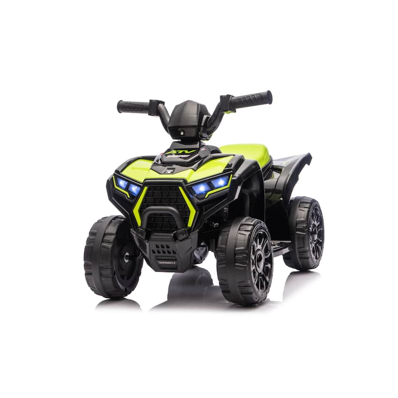 Off-Road Toy Car Black Green Battery Powered Electric Car Electric Vehicle Ride On ATV with Ergonomic Seat - Black Green