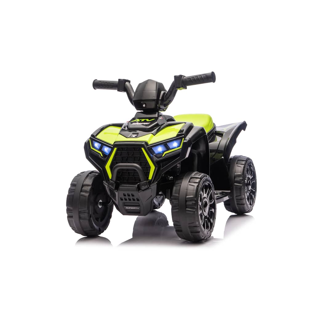 Off-Road Toy Car Black Green Battery Powered Electric Car Electric Vehicle Ride On ATV with Ergonomic Seat