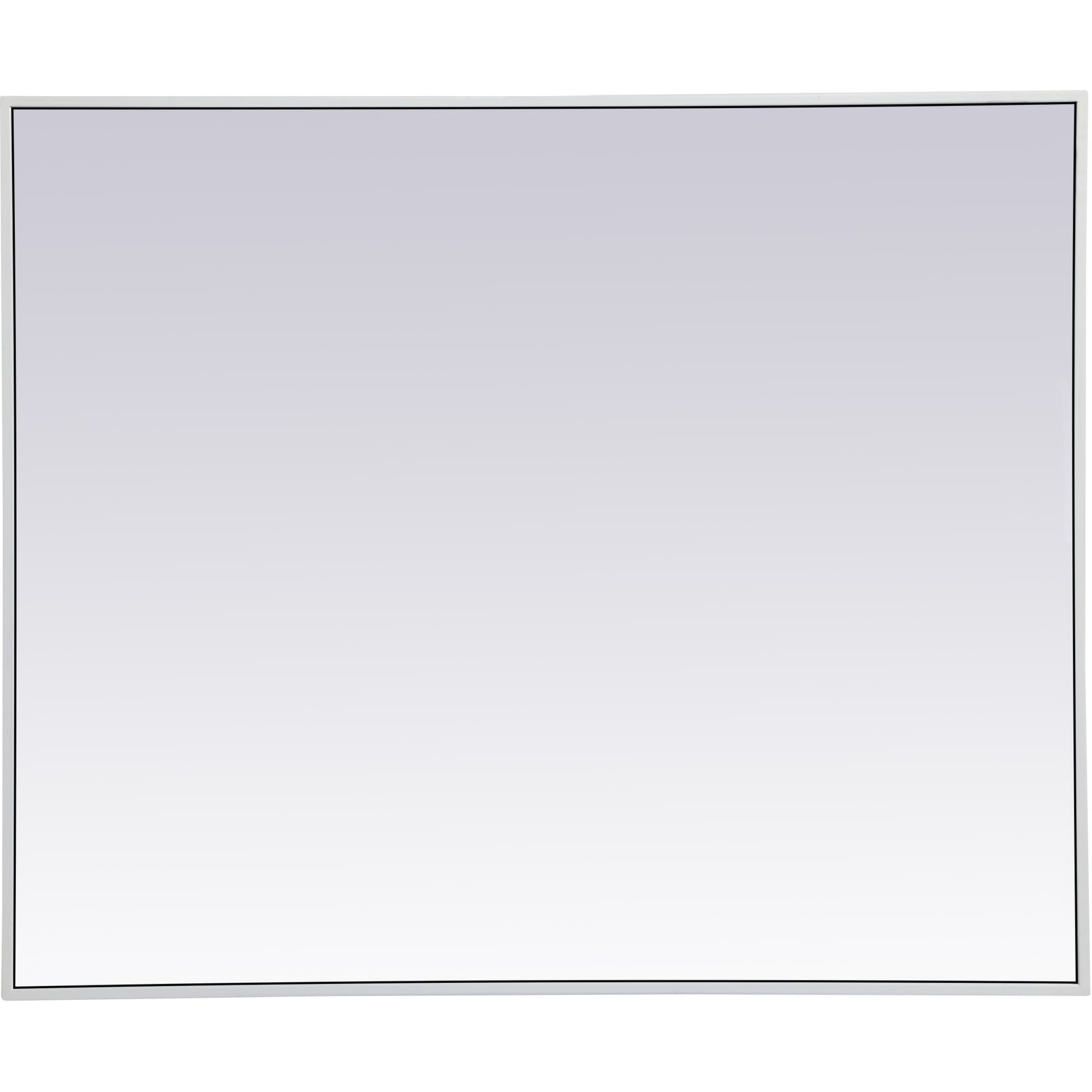 Elegant Lighting Eternity 30" x 36" Rectangular Beveled Metal Framed