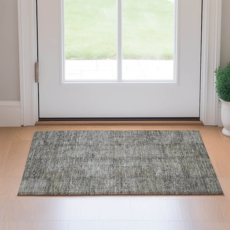 Premium Washable Super Soft Viintage Traditional Mayfield Rug - Taupe - 1' 8" x 2' 6" - Rectangle
