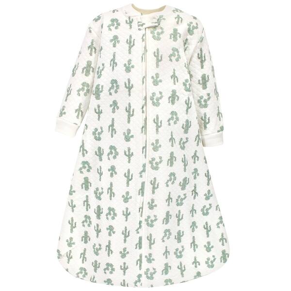 slide 1 of 1, Hudson Baby Infant Premium Quilted Long Sleeve Sleeping Bag and Wearable Blanket, Neutral Cactus