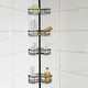 preview thumbnail 3 of 40, Utopia Alley Tension Pole Shower Caddy Corner Organizer, Adjustable with 4 Removable Baskets, 60 to 97 Inch